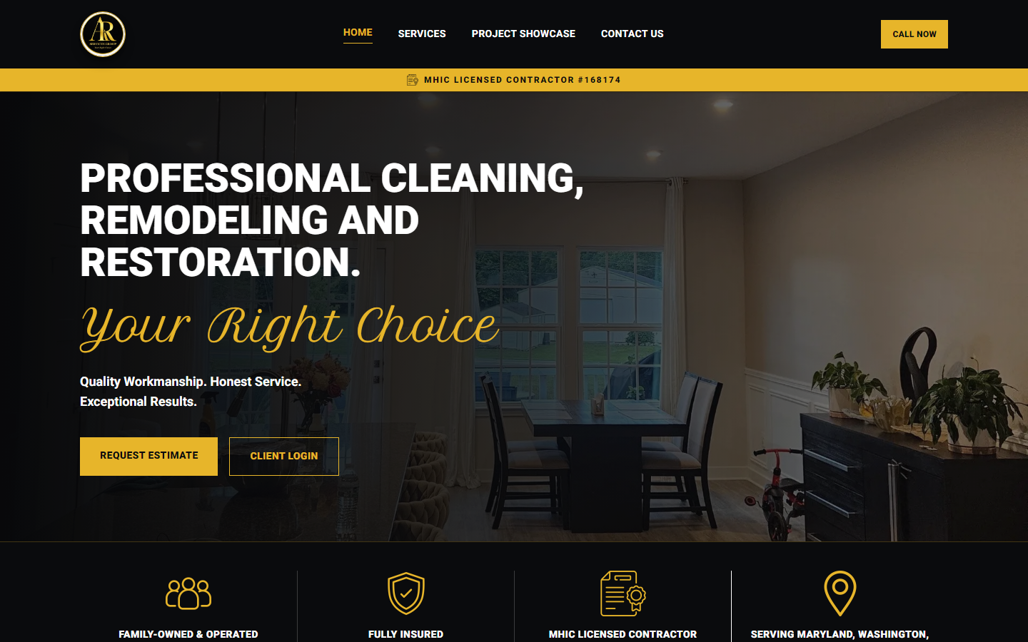 AR Service Group website preview